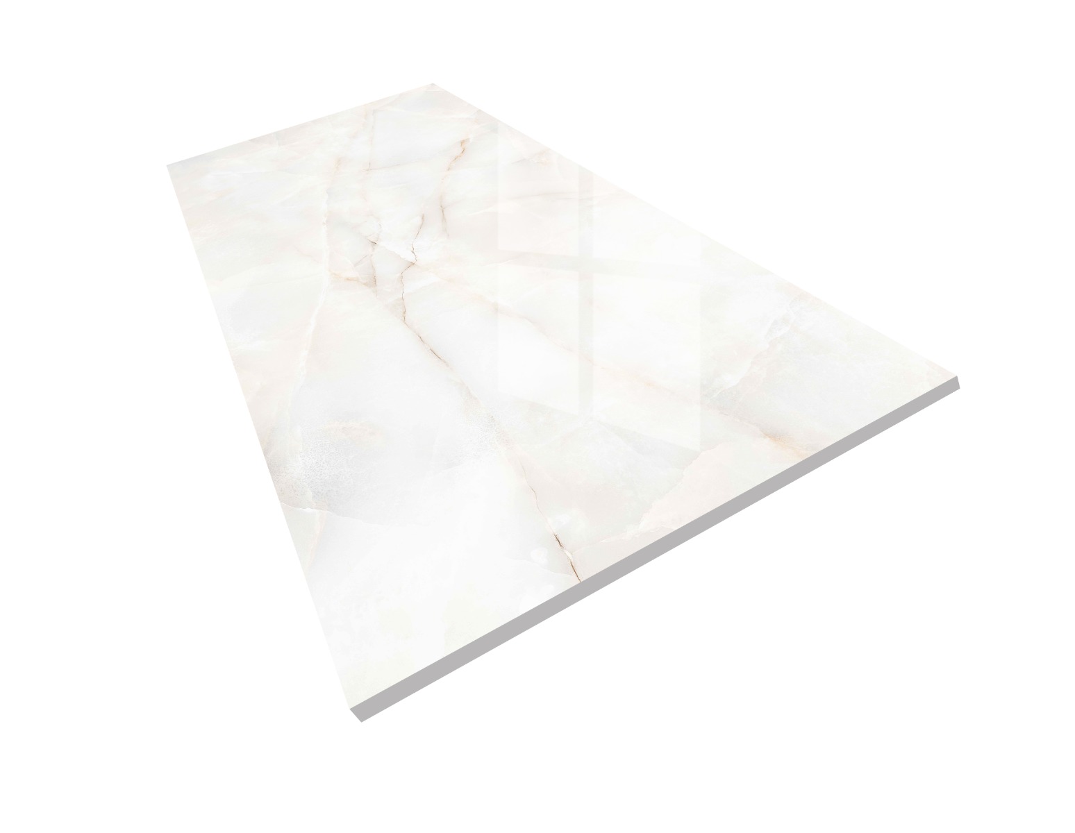 Glossy Finish PGVT Onyx Crystal Ice Glazed Vitrified Tiles 600x1200 mm