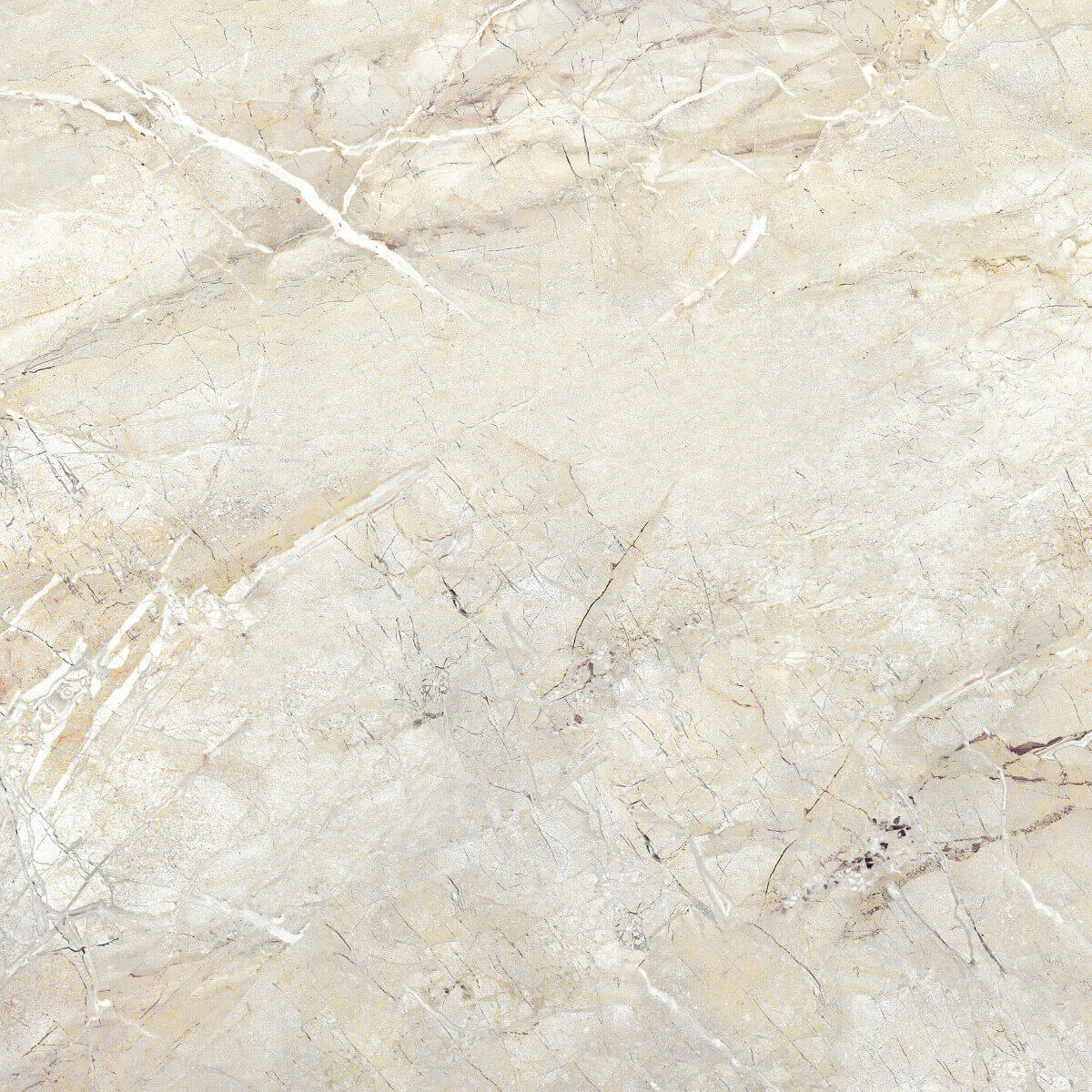 Glossy Finish PGVT Porino Ivory Vitrified tile 600x600 mm
