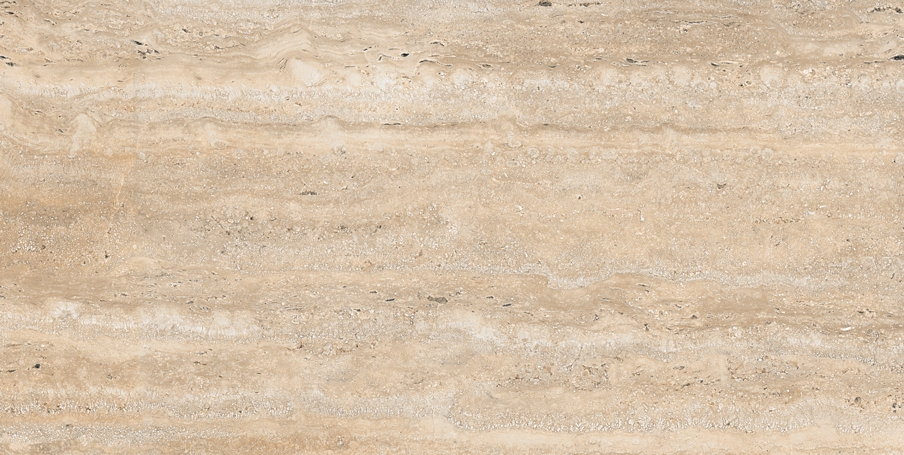 Glossy Finish PGVT Real Travertine Beige  Vitrified tile 600x1200 mm