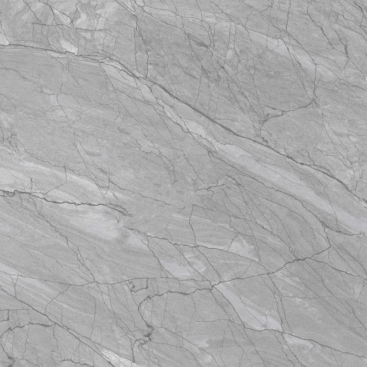 Glossy Finish PGVT Spider Marble Grey DK Glazed Vitrified Tiles 600x600 mm