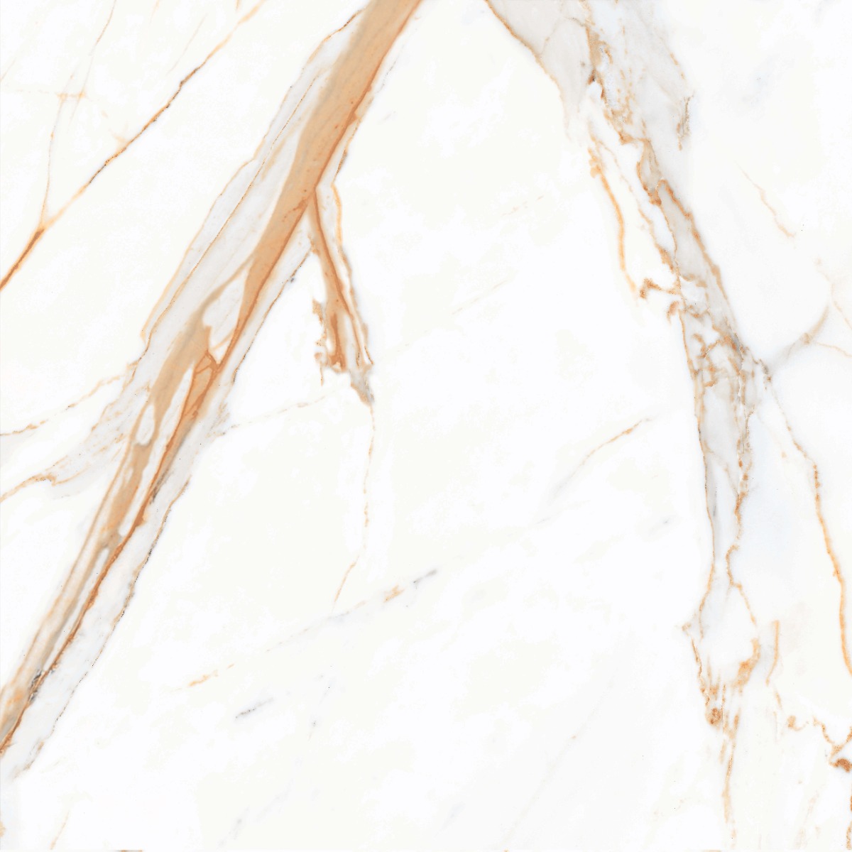 Glossy Finish PGVT Statuario Marble Gold Glazed Vitrified Tiles 600x600 mm