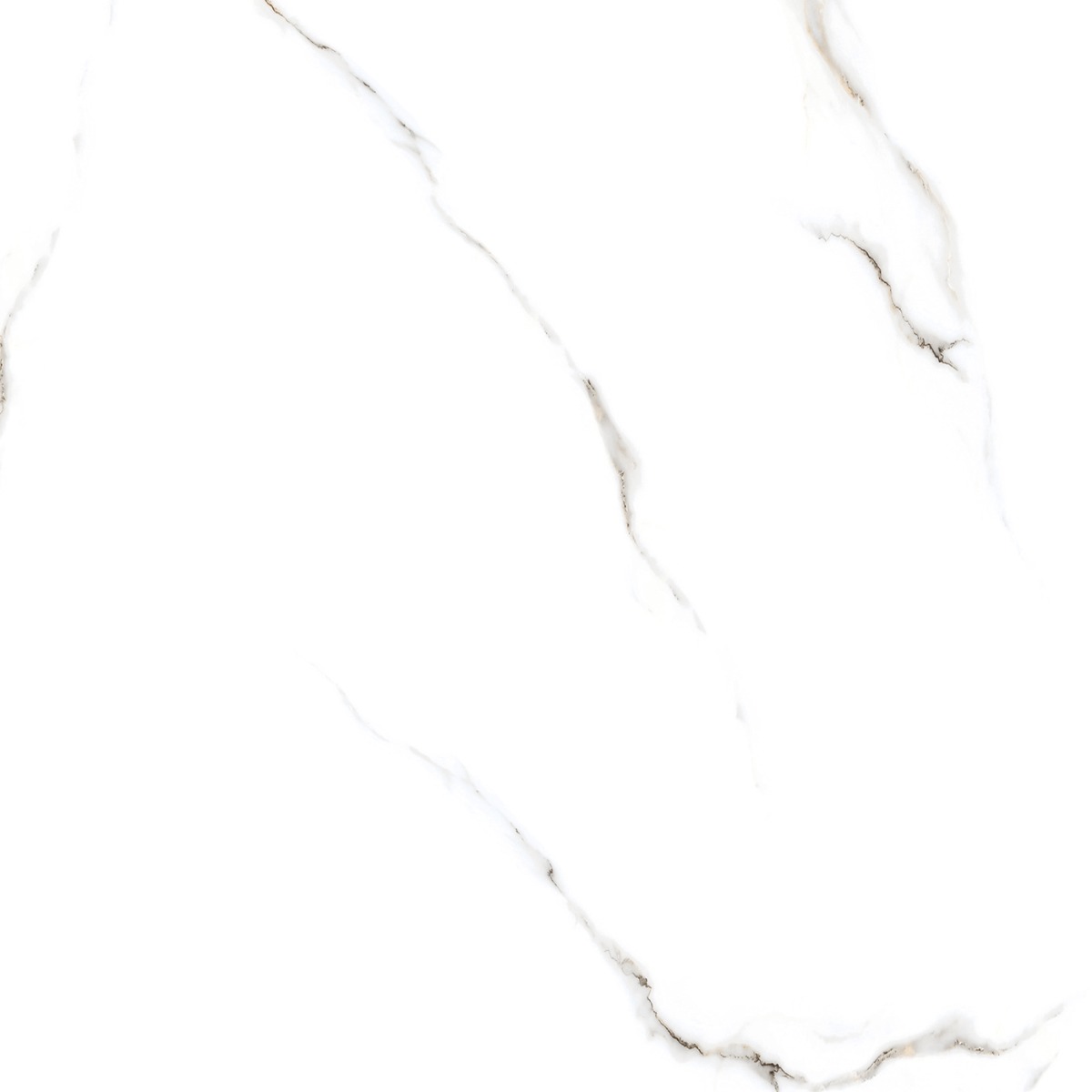Glossy Finish HN PGVT Statuario Vein Marble Glazed Vitrified Tiles 600x600 mm