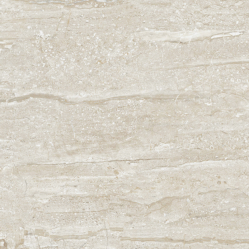 Glossy Finish PGVT-S Travertino Beige Vitrified tile 600x600 mm