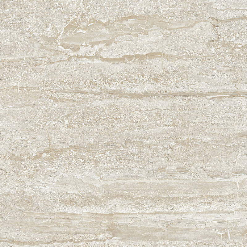 Glossy Finish PGVT-S Travertino Beige Vitrified tile 600x600 mm