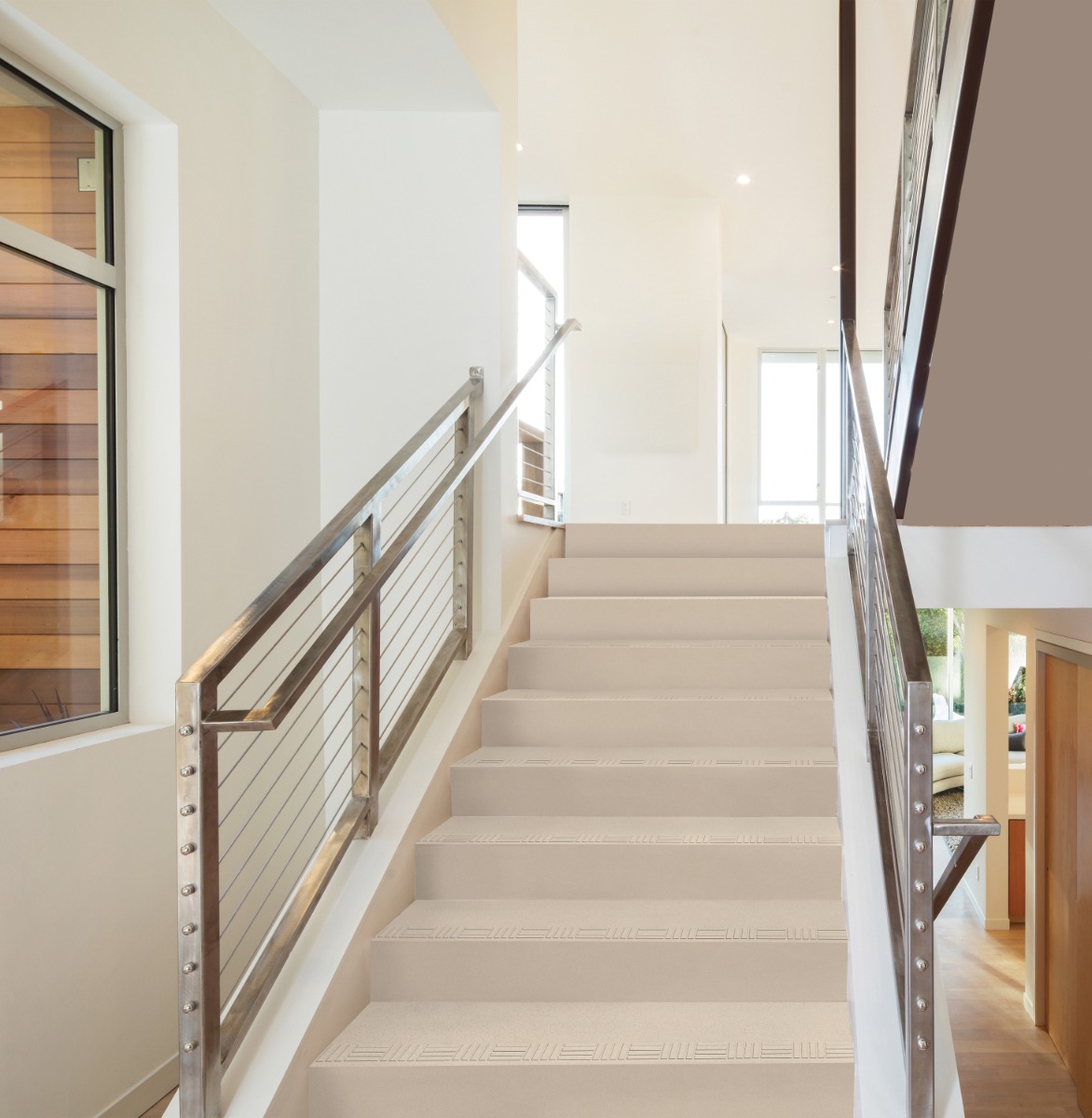Matte Finish Riser Sand Beige Glazed Vitrified Tiles 200x1200 mm