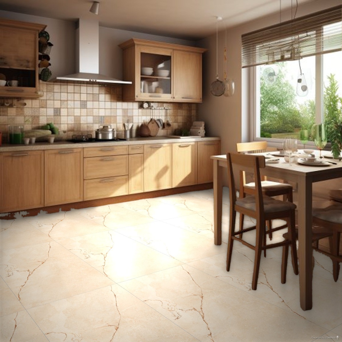 Matte Finish Rocker Desert Beige  Vitrified tile 600x1200 mm