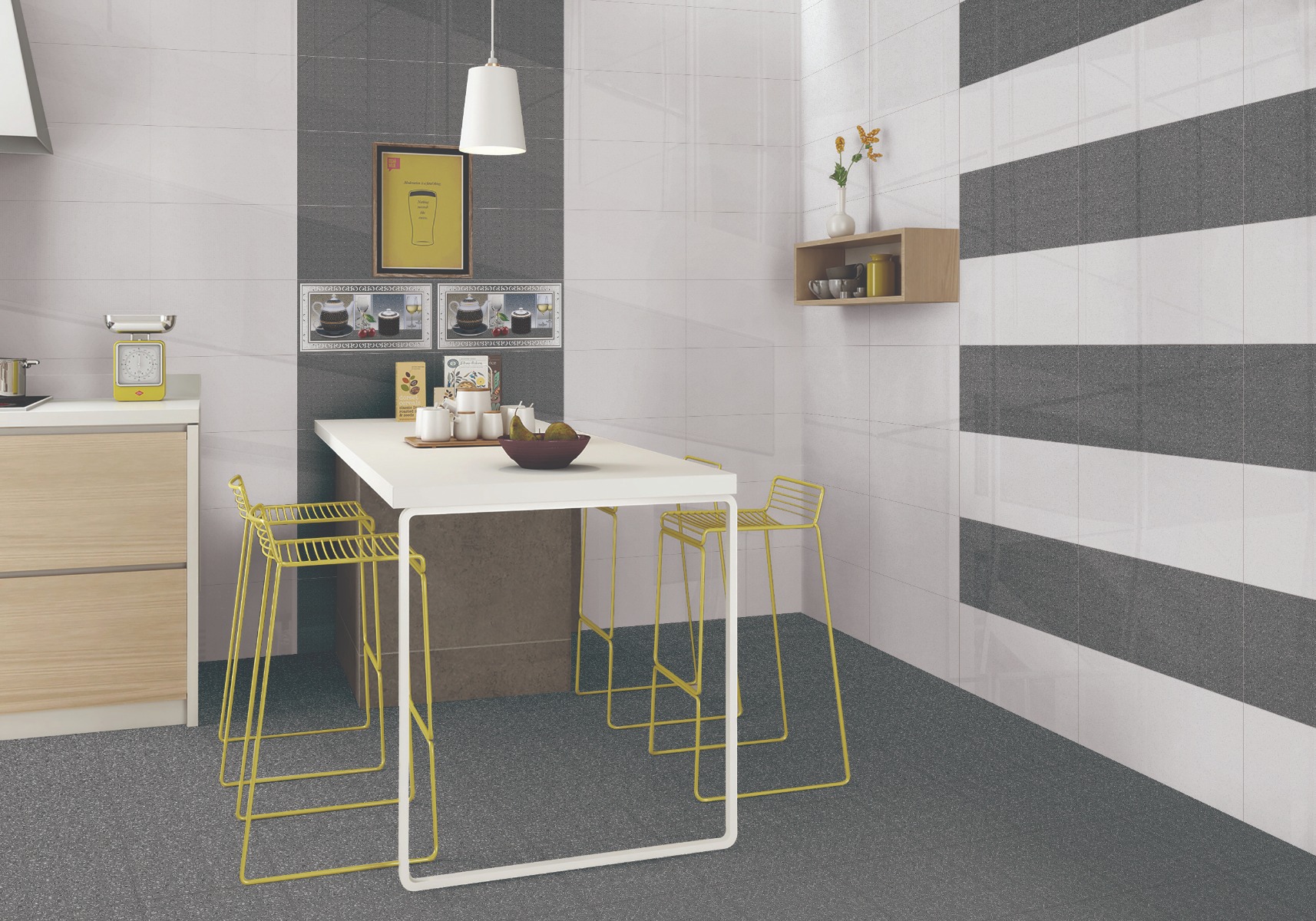 Glossy Finish SDG Persian Grey LT Ceramic tile 300x600 mm