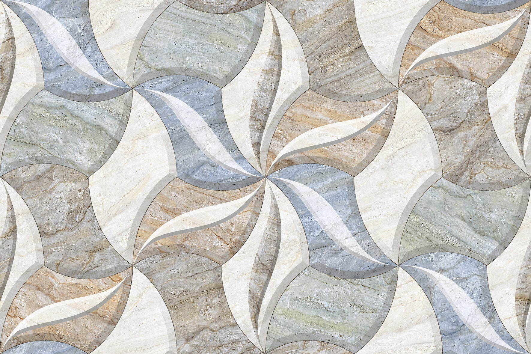 Glossy Finish SDH Sawar Flora HL Ceramic tile 300x450 mm
