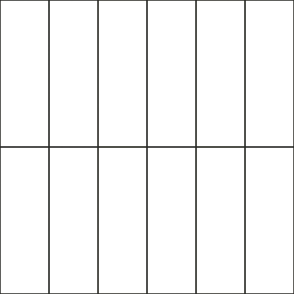 Matte Finish  SFM White Brick 2by6 Ceramic tile 300x300 mm