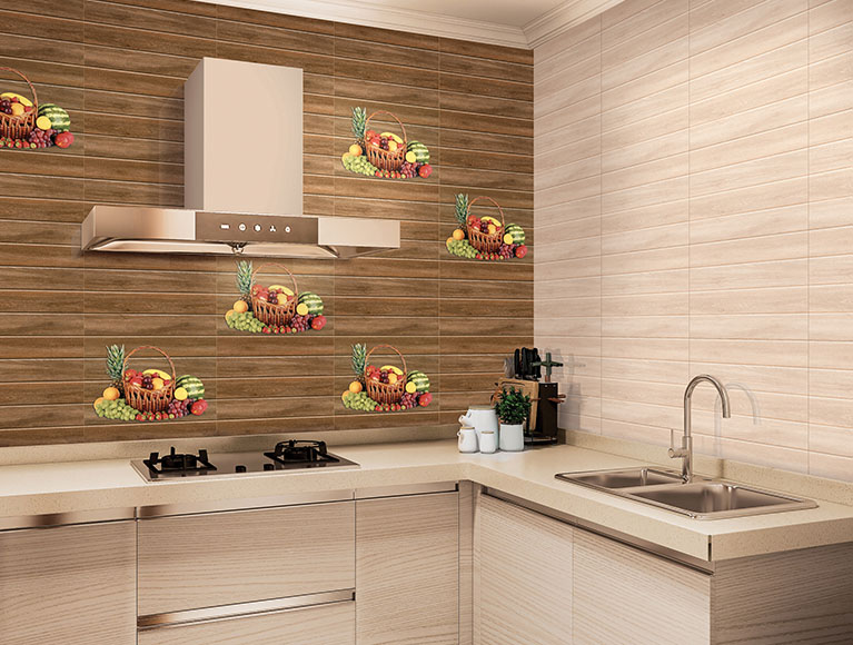Glossy Finish SDG Zonte Brown LT Ceramic tile 300x450 mm