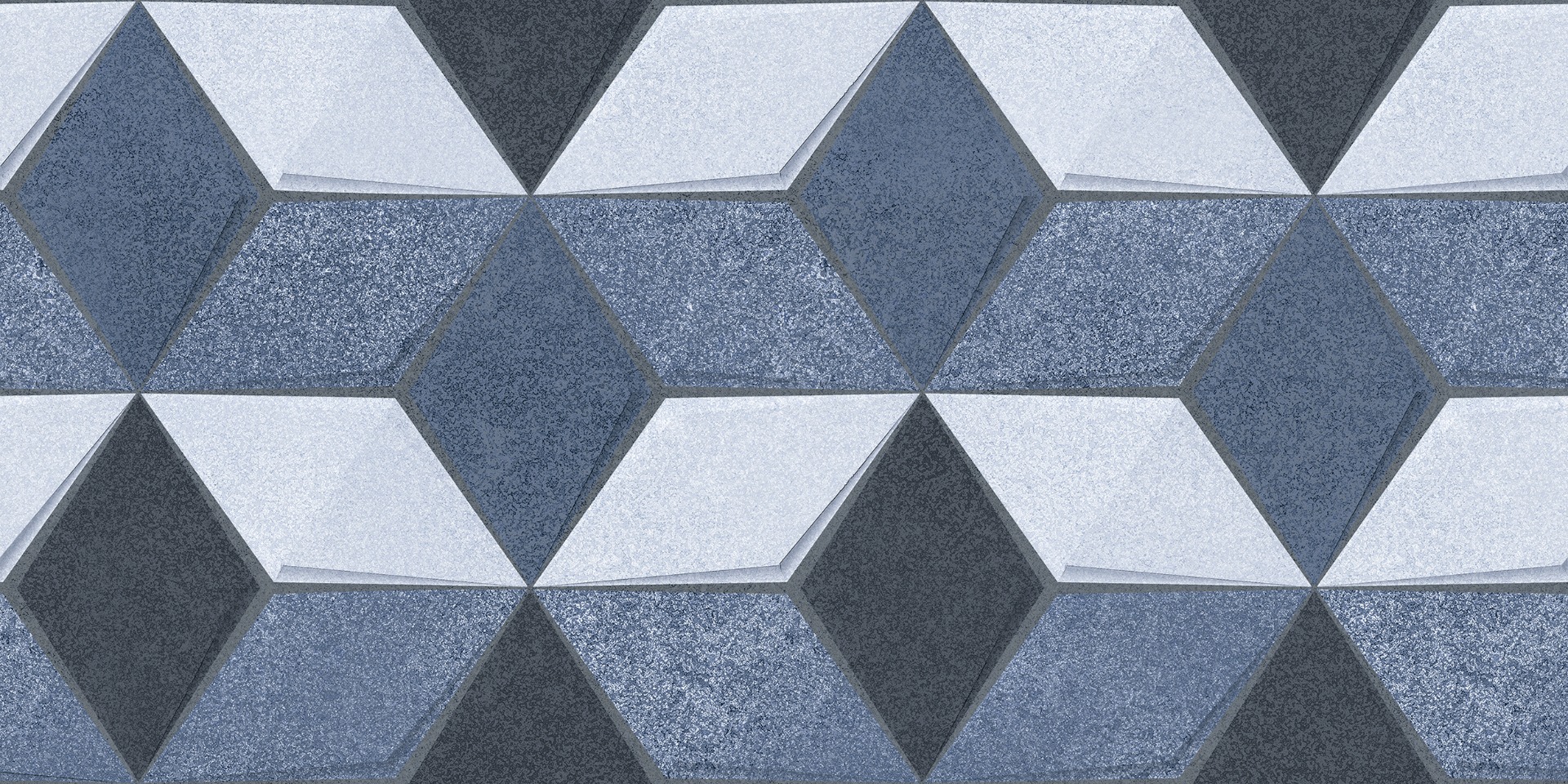 Glossy Finish SHM Cementum Cube 3D HL Ceramic tile 300x600 mm