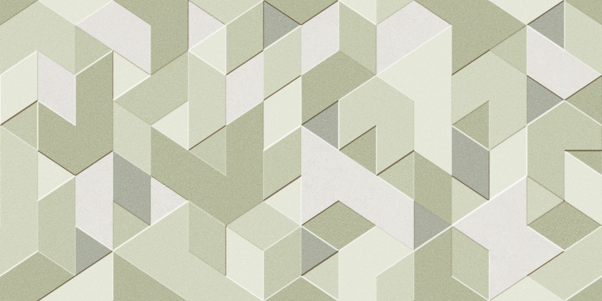 Matte Finish SHM Galerie Geometrix Green HL Ceramic tile 300x600 mm