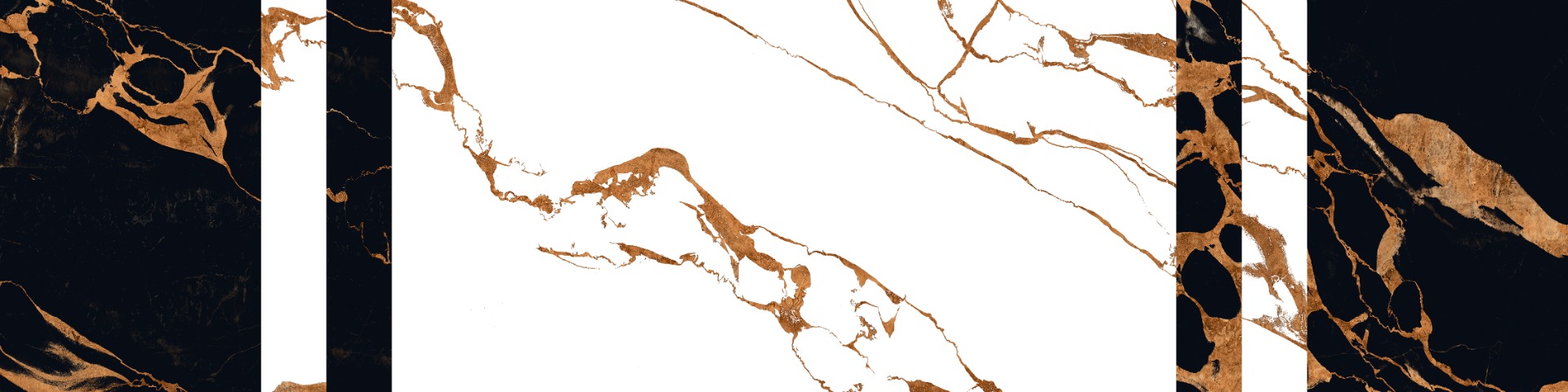 Matte Finish Step Plain Portoro Dual  Glazed Vitrified Tiles 300x1200 mm