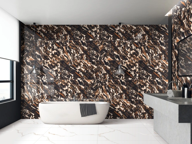 Super Gloss Black Tiger Marble