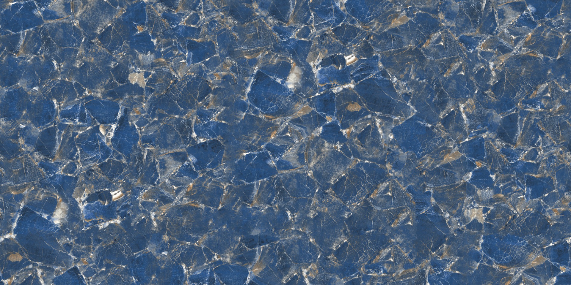 Super Glossy Finish Super Gloss Crystal Blue Marble Glazed Vitrified Tiles 600x1200 mm