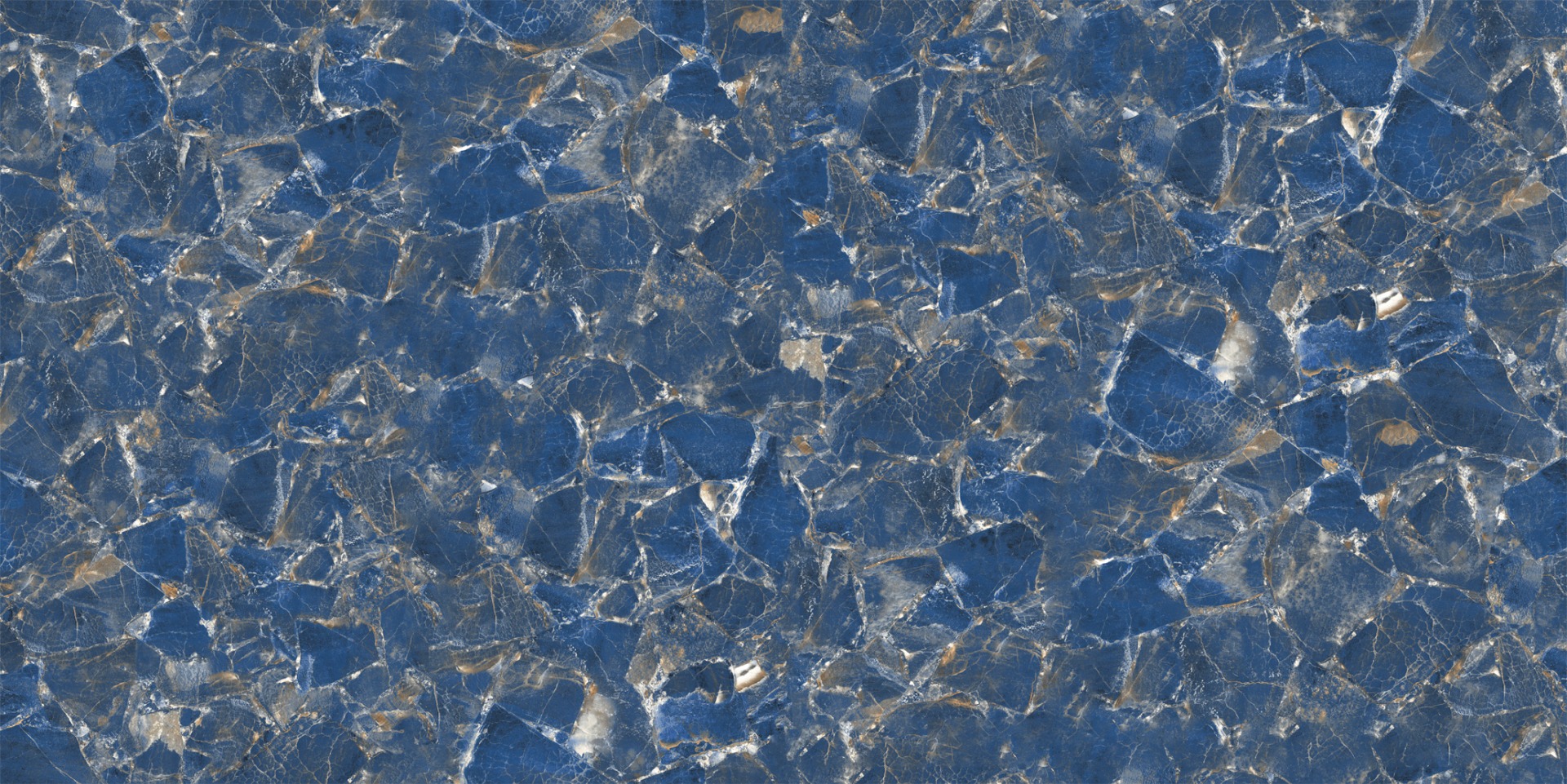 Super Glossy Finish Super Gloss Crystal Blue Marble Glazed Vitrified Tiles 600x1200 mm