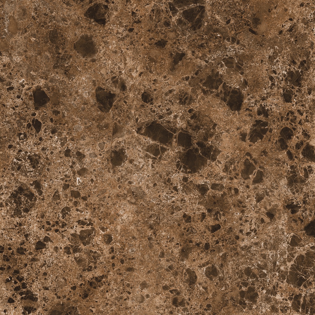 Super Glossy Finish HN Super Gloss Emperador Marble Brown Glazed Vitrified Tiles 600x600 mm