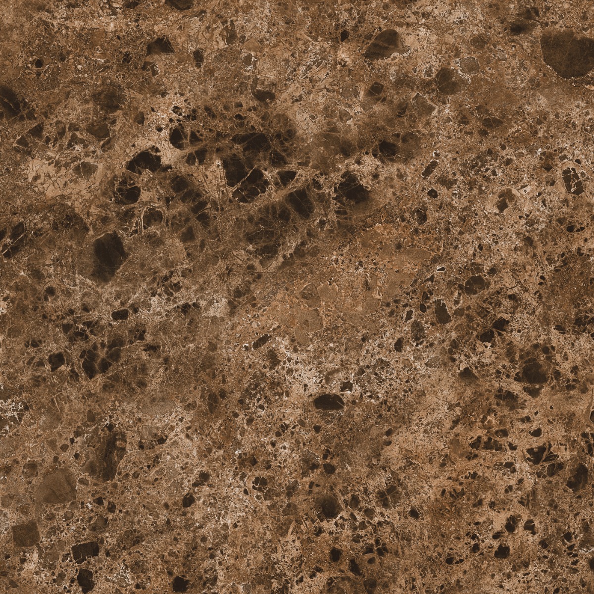 Super Glossy Finish HN Super Gloss Emperador Marble Brown Glazed Vitrified Tiles 600x600 mm