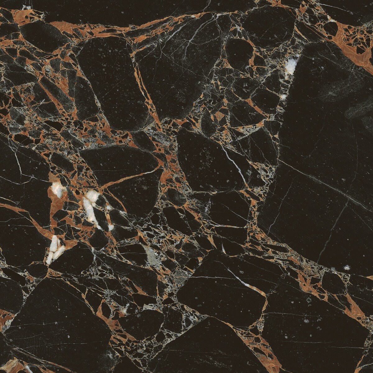 Super Glossy Finish Super Gloss Portoro Gold Vitrified tile 600x600 mm