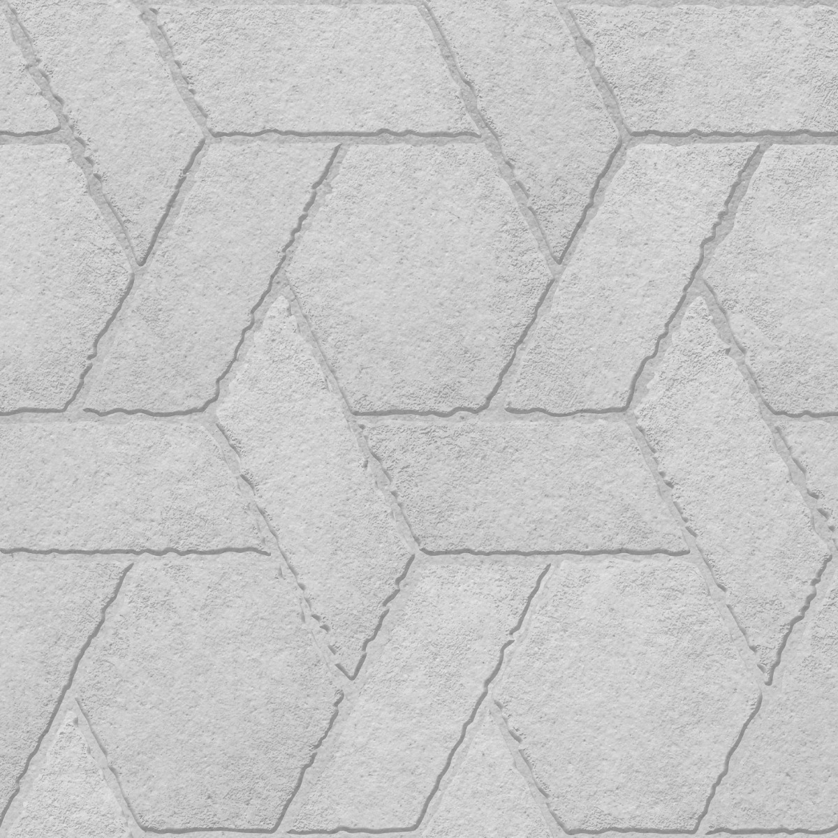Matte Finish TL Dove Grey Hexa Brick Ceramic tile 400x400 mm