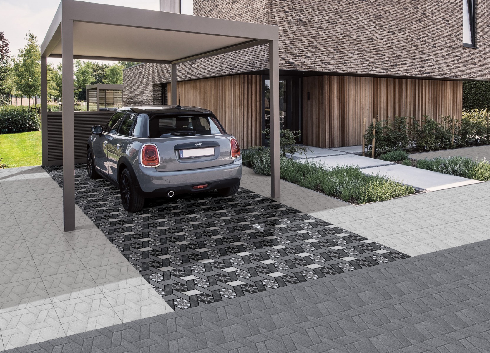 TL Dove Grey Hexa Brick