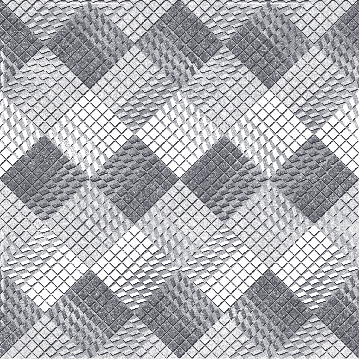 Matte Finish TL Grey Multi Small Mosaic Ceramic tile 400x400 mm