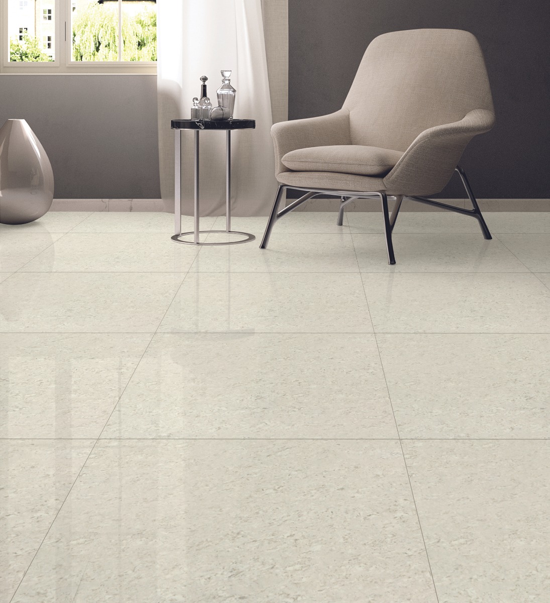 Glossy Finish HN Versalia Sandune Vitrified tile 800x800 mm