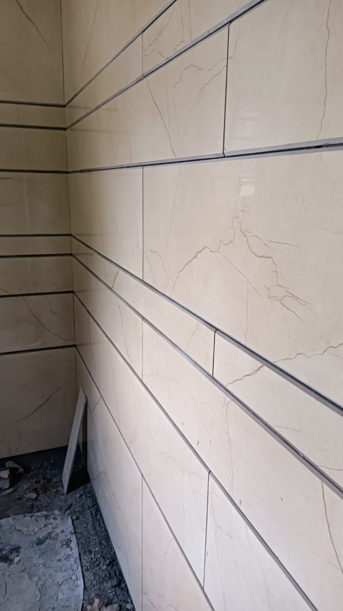 Glossy Finish PGVT Sandstone Beige  Vitrified tile 600x1200 mm