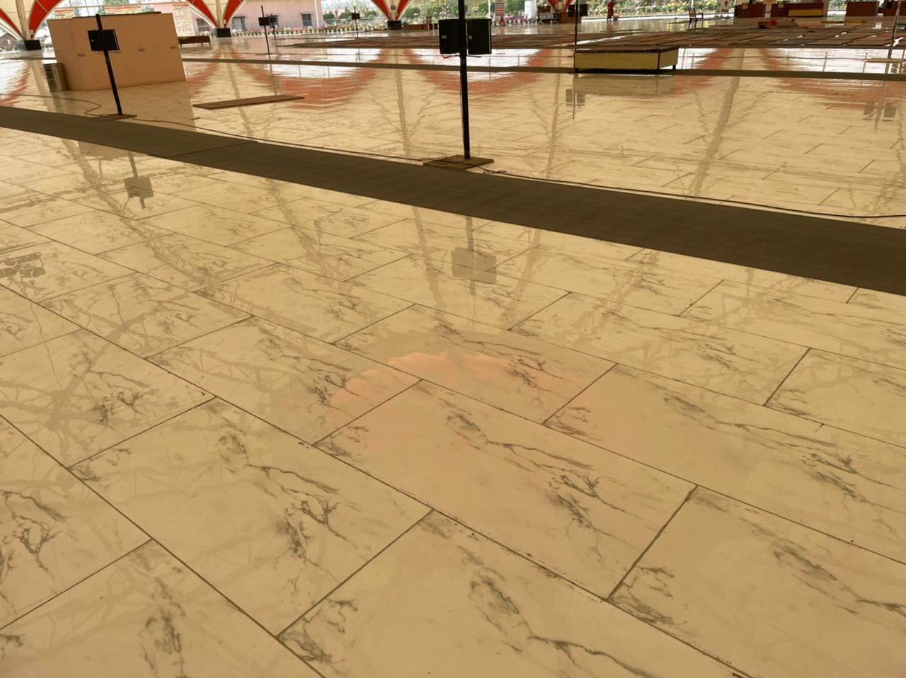 Glossy Finish PGVT Carrara Natura Vitrified tile 600x1200 mm