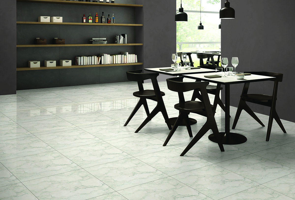 Glossy Finish Zen Jupiter Beige Vitrified tile 600x600 mm